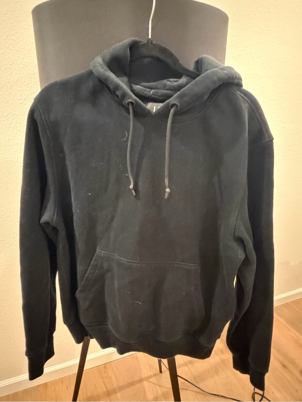 UGG Men's Black Pullover Hoodie with Kangaroo Pocket